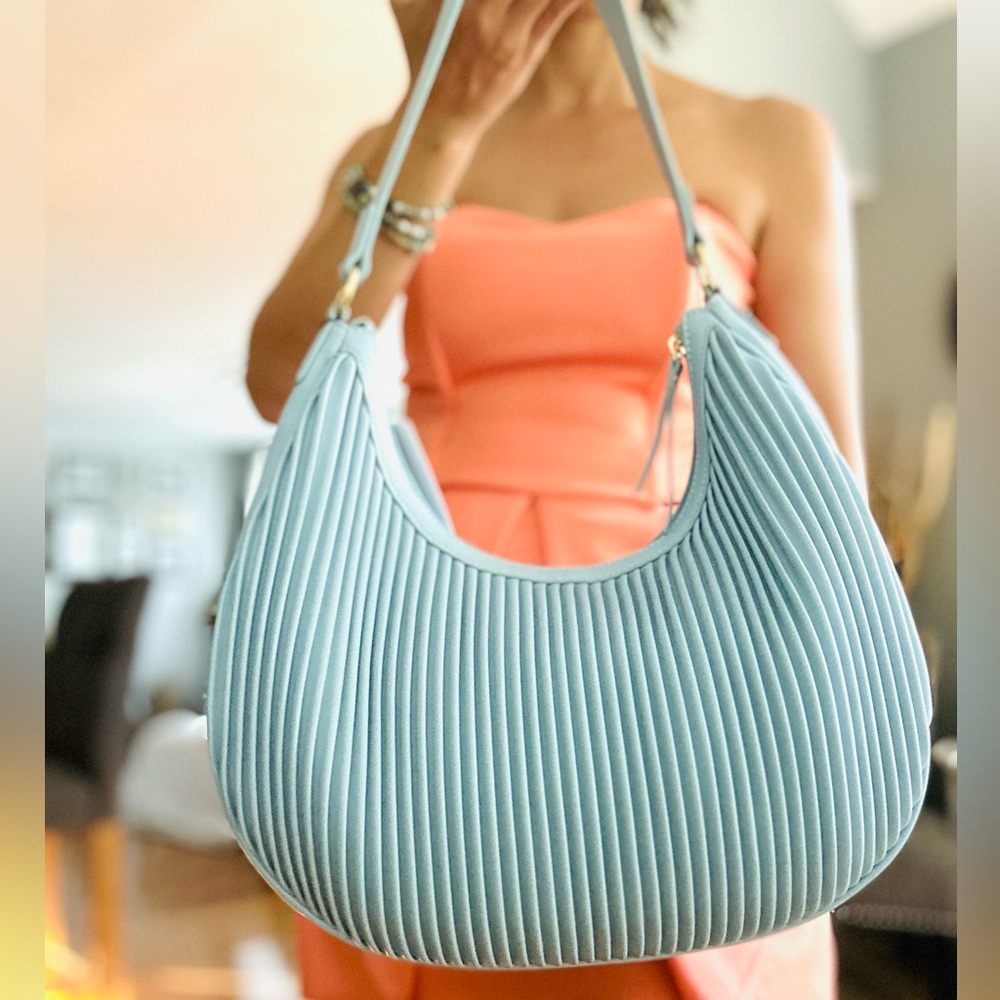 Love Moschino Borsa Pleated leather Purse Bag - Picture 6 of 11